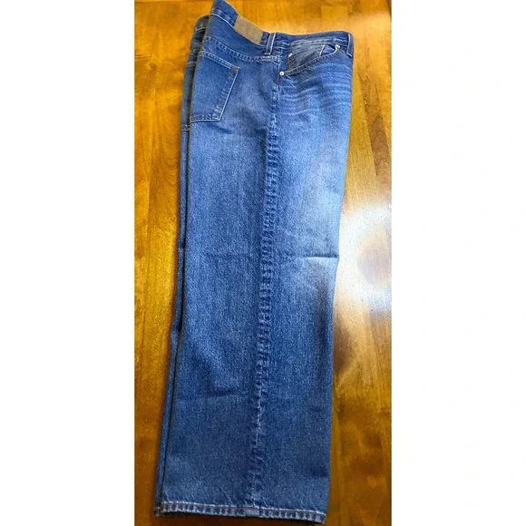 Madewell Low Slung Straight Jeans Button Fly Medium Wash Denim 32P - Picture 9 of 14